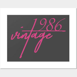 1986 Vintage. 34th Birthday Cool Gift Idea Posters and Art